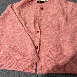 Women's Pink Cardigan Sweater